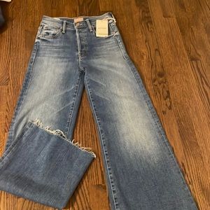 Mother frayed flare jeans